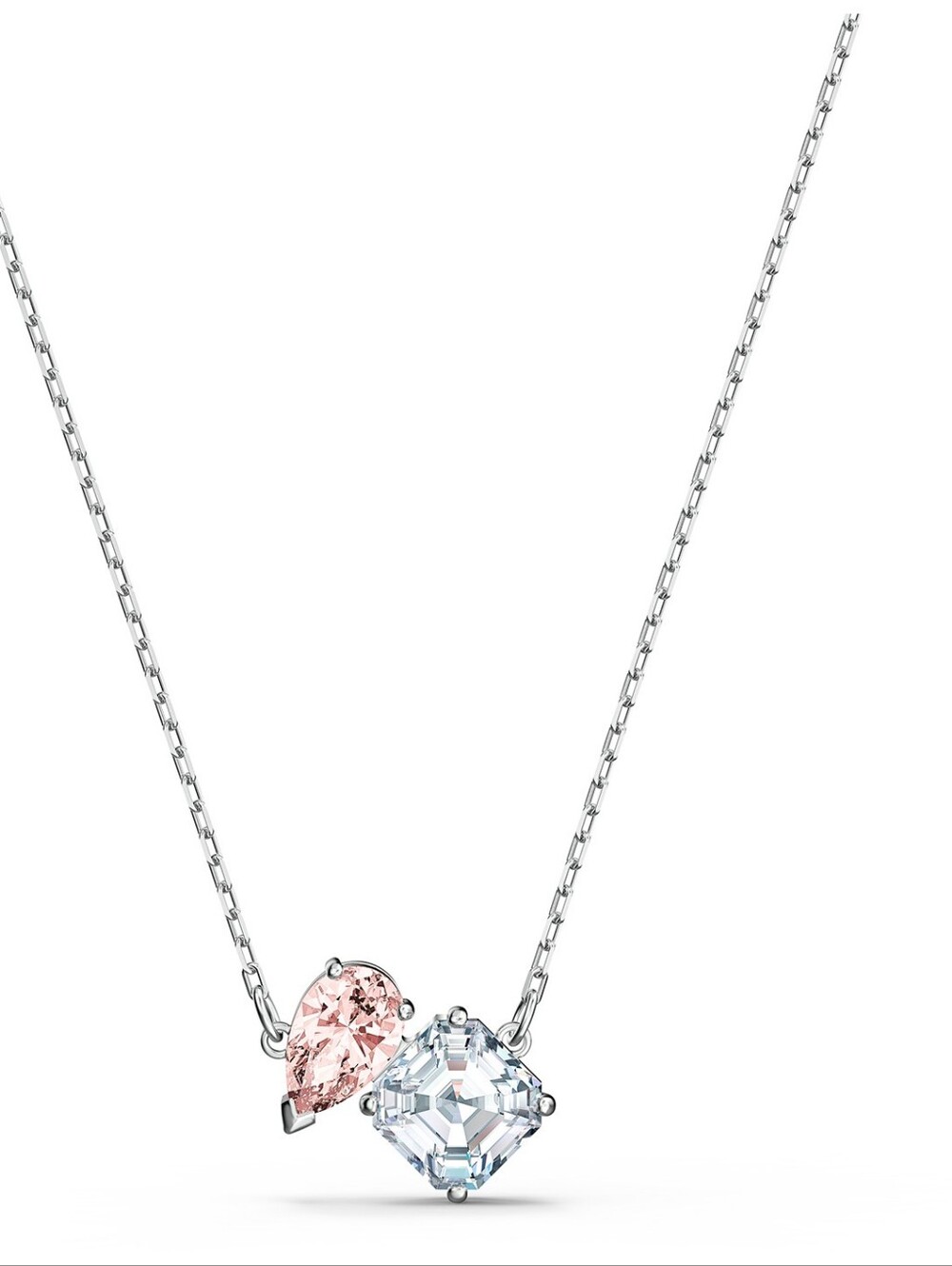 Swarovski "Attract Soul" Silver & Pink Necklace NWT